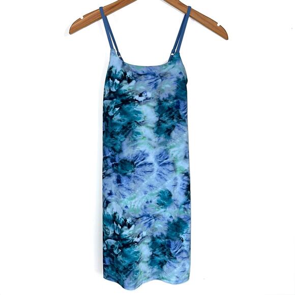 Athleta Girl Doing The Most Solarize Cottage Blue Dress Size XL 14 - Picture 2 of 16